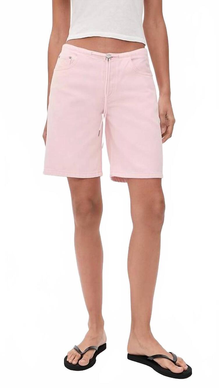 NEW STILL HERE cool twill shorts in pink